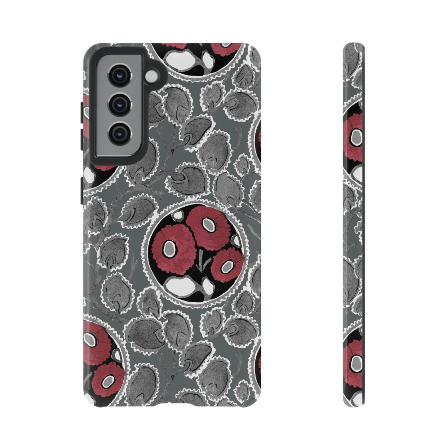 Phone Case-MOODY FLOWER | Tough-Samsung Galaxy S21-Glossy-PhoneCaseBoss-Phone-Best-Phone-Cases