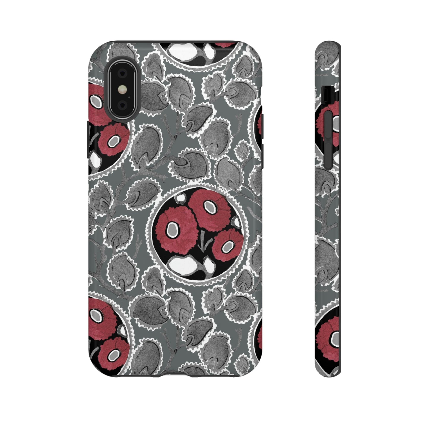 Phone Case-MOODY FLOWER | Tough-iPhone XS-Glossy-PhoneCaseBoss-Phone-Best-Phone-Cases