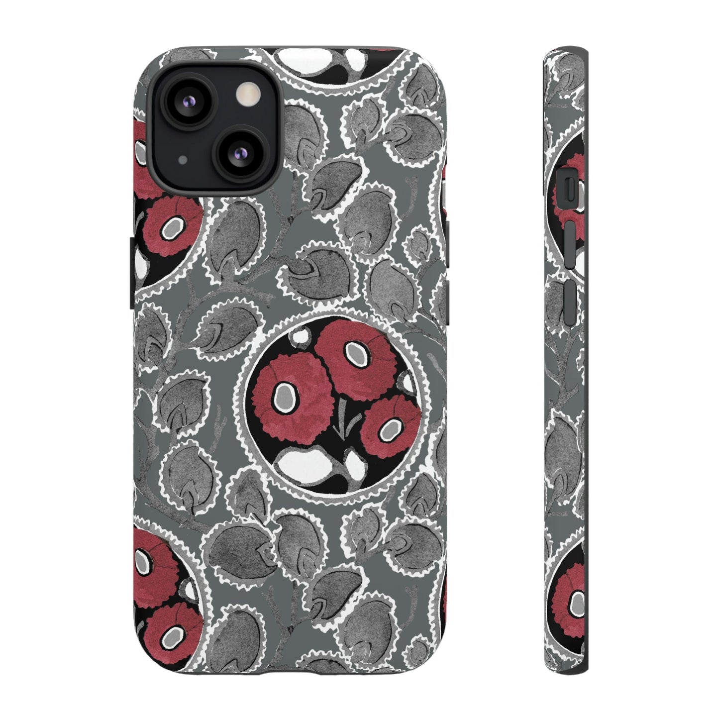 Phone Case-MOODY FLOWER | Tough-iPhone 13-Matte-PhoneCaseBoss-Phone-Best-Phone-Cases