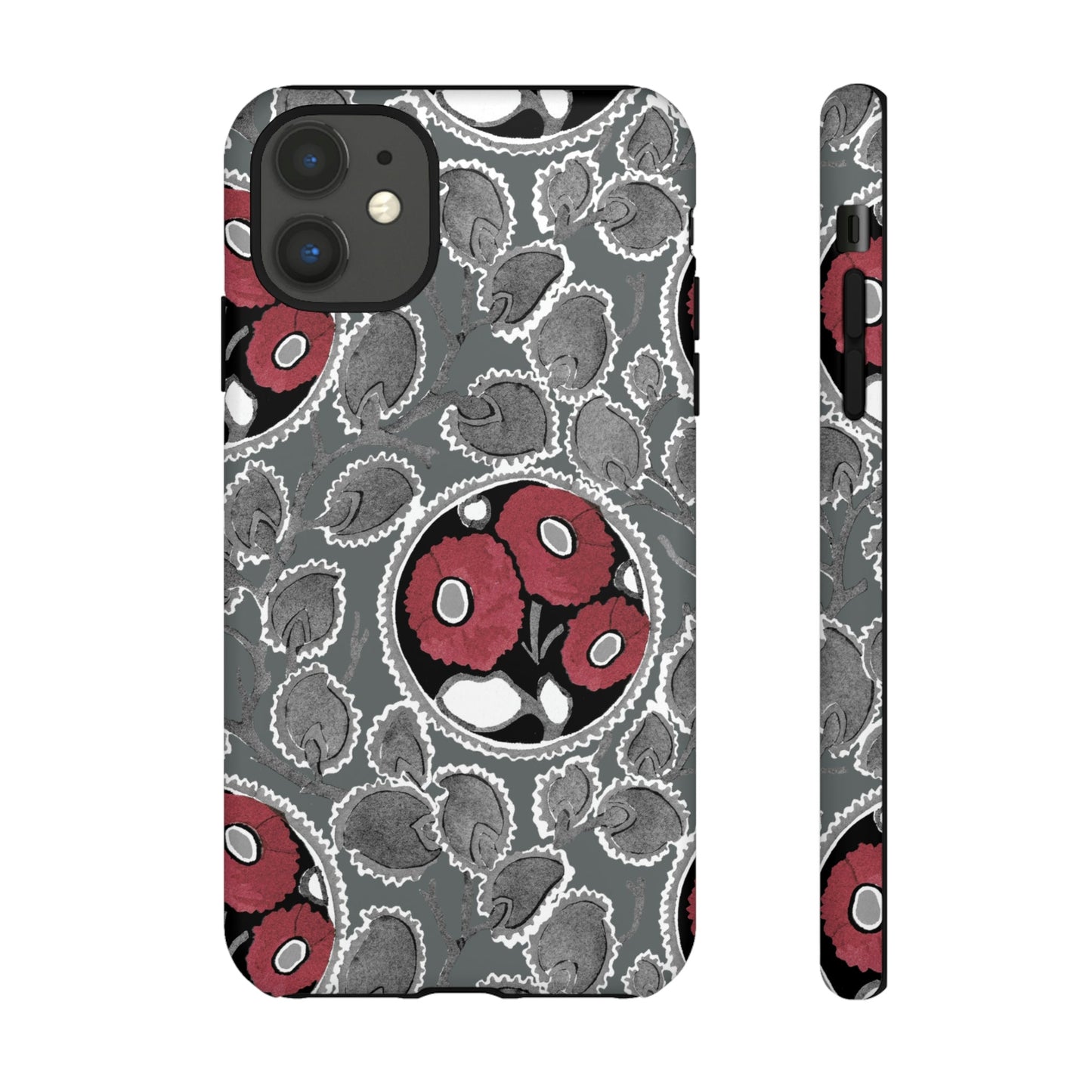 Phone Case-MOODY FLOWER | Tough-iPhone 11-Matte-PhoneCaseBoss-Phone-Best-Phone-Cases