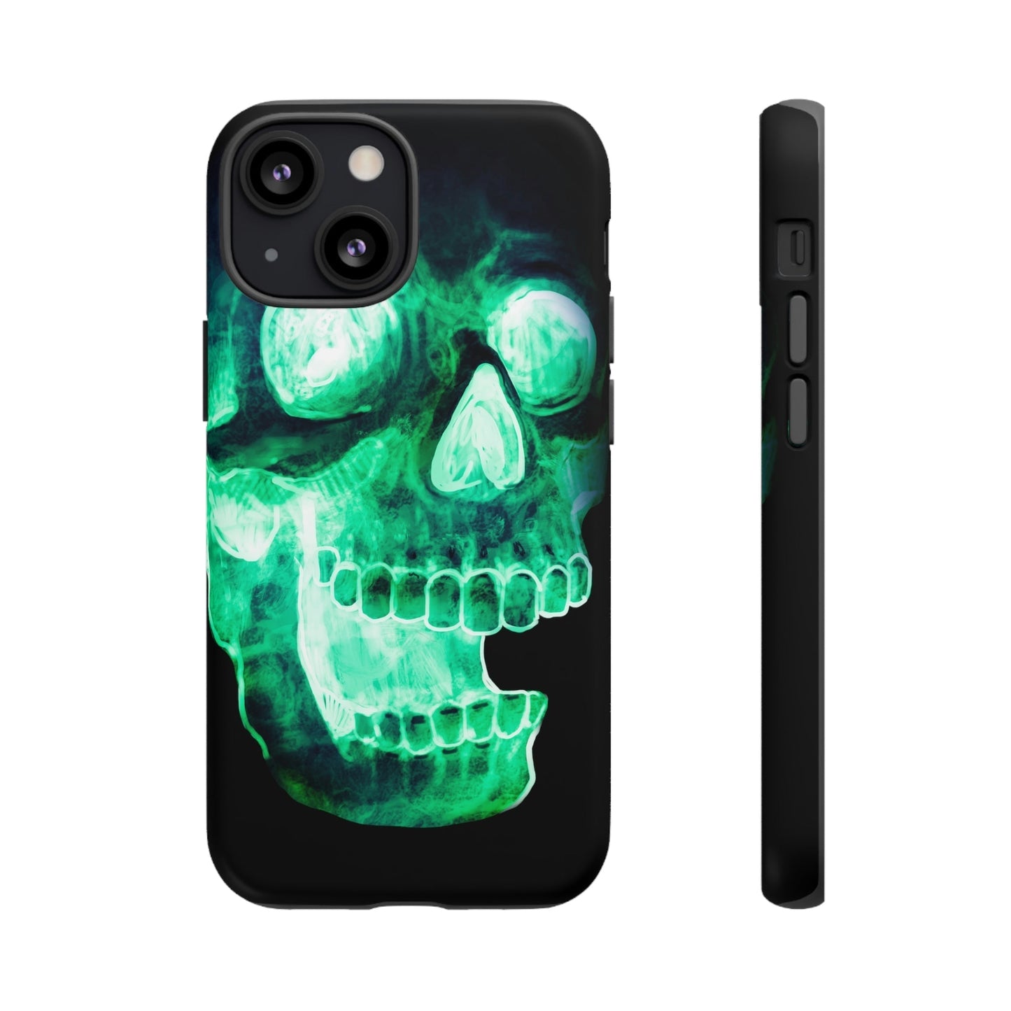 Phone Case-NEON SKULL | Tough-iPhone 13 Mini-Matte-PhoneCaseBoss-Phone-Best-Phone-Cases