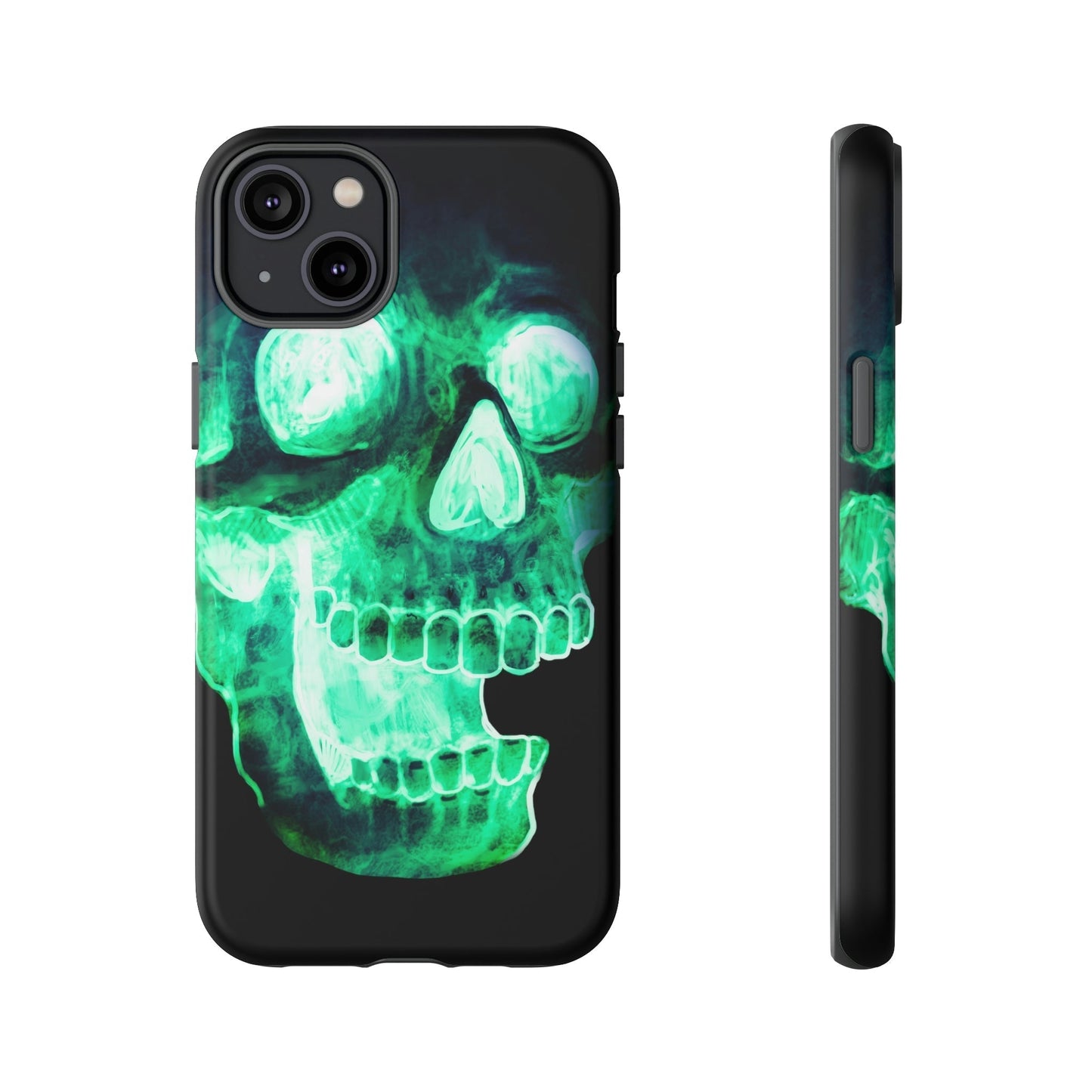 Phone Case-NEON SKULL | Tough-iPhone 14 Plus-Matte-PhoneCaseBoss-Phone-Best-Phone-Cases