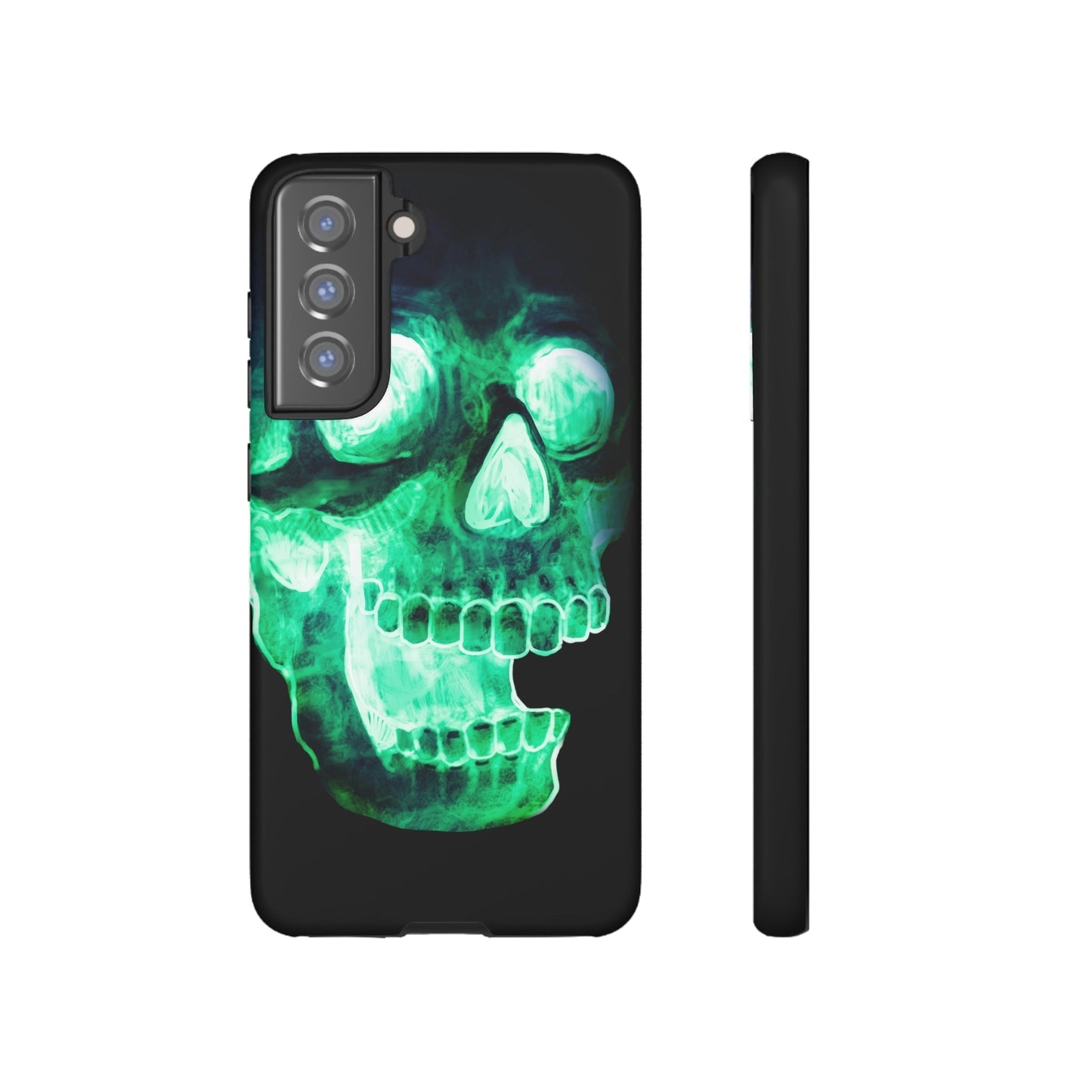Phone Case-NEON SKULL | Tough-Samsung Galaxy S21 FE-Matte-PhoneCaseBoss-Phone-Best-Phone-Cases
