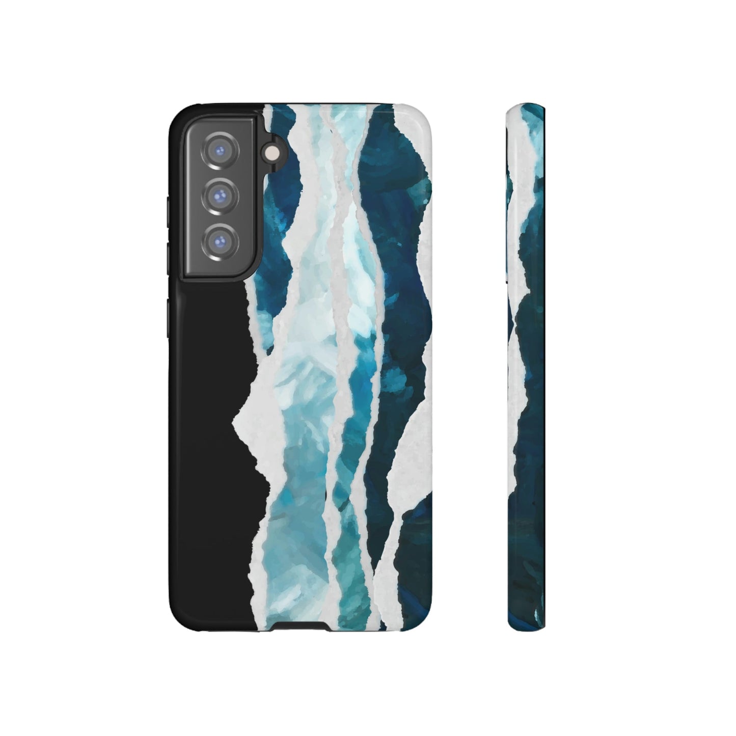 Phone Case-PAINTED WAVES | Tough-Samsung Galaxy S21 FE-Glossy-PhoneCaseBoss-Phone-Best-Phone-Cases