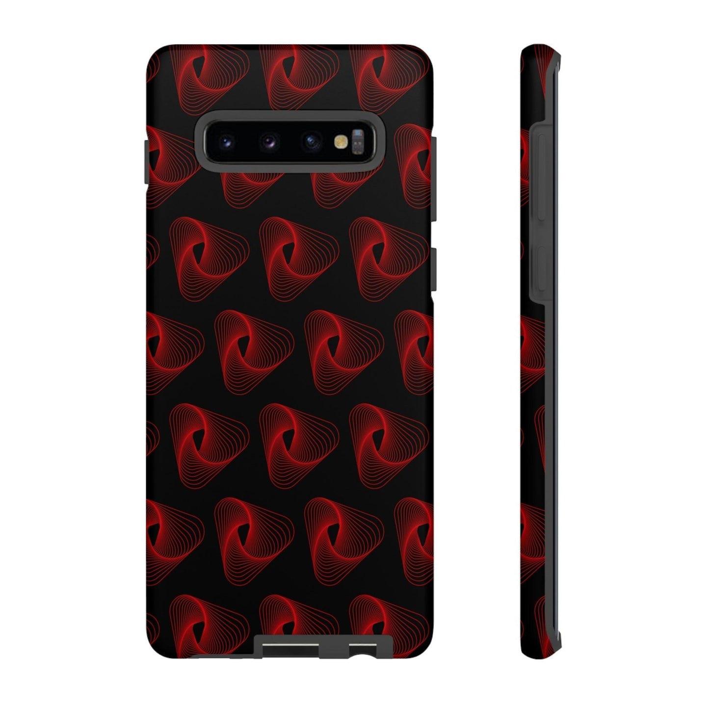 Phone Case-RED VORTEX | Tough-Samsung Galaxy S10 Plus-Matte-PhoneCaseBoss-Phone-Best-Phone-Cases
