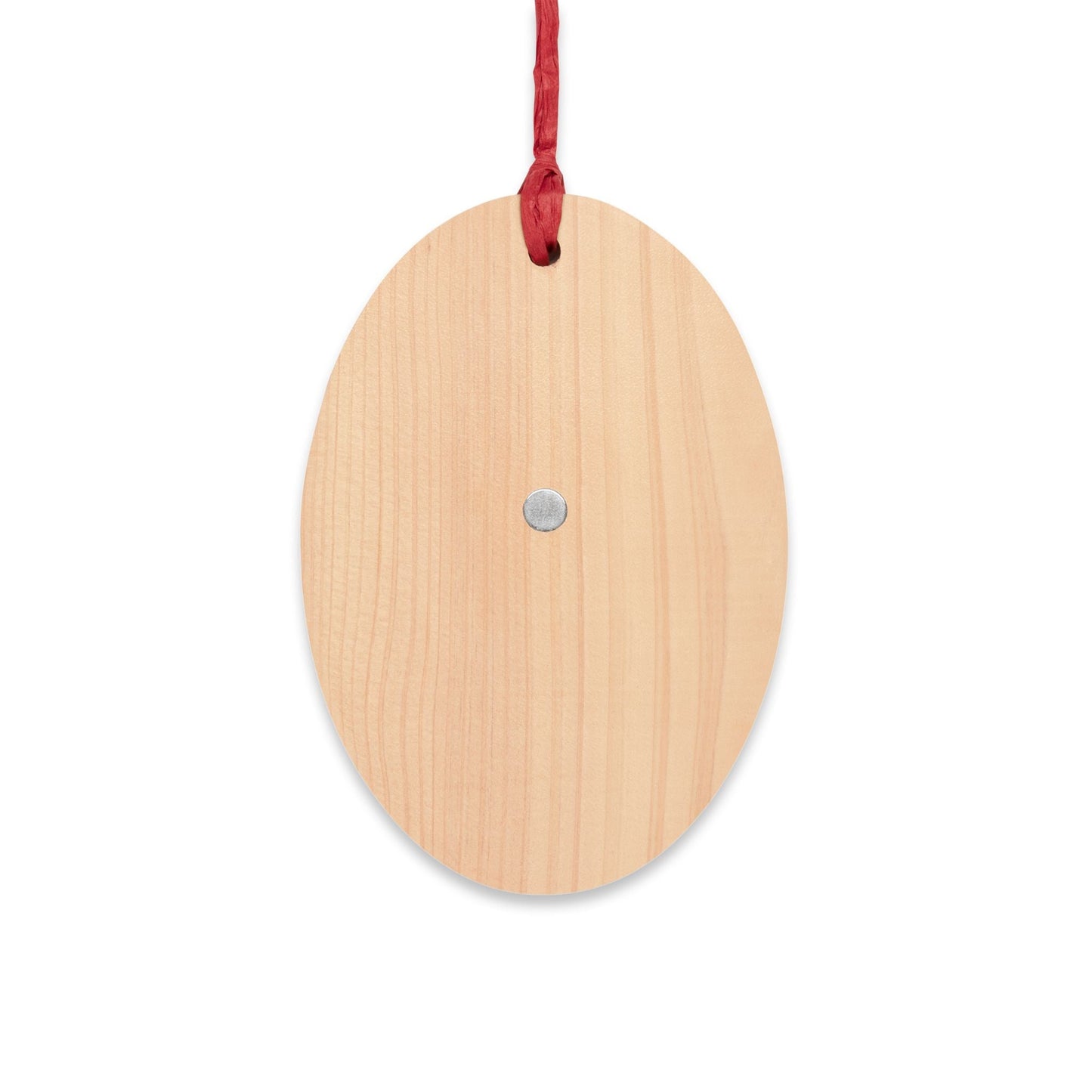 Strike First, Strike Hard, No Mercy - Magnetic Oval Wooden Ornaments-Home Decor-Printify-Oval-One Size-Accessories, Art & Wall Decor, Christmas, Decor, Home & Living, Magnets, Ornaments, Seasonal Decorations, Valentine's Day promotion, Wooden-PhoneCaseBoss.com