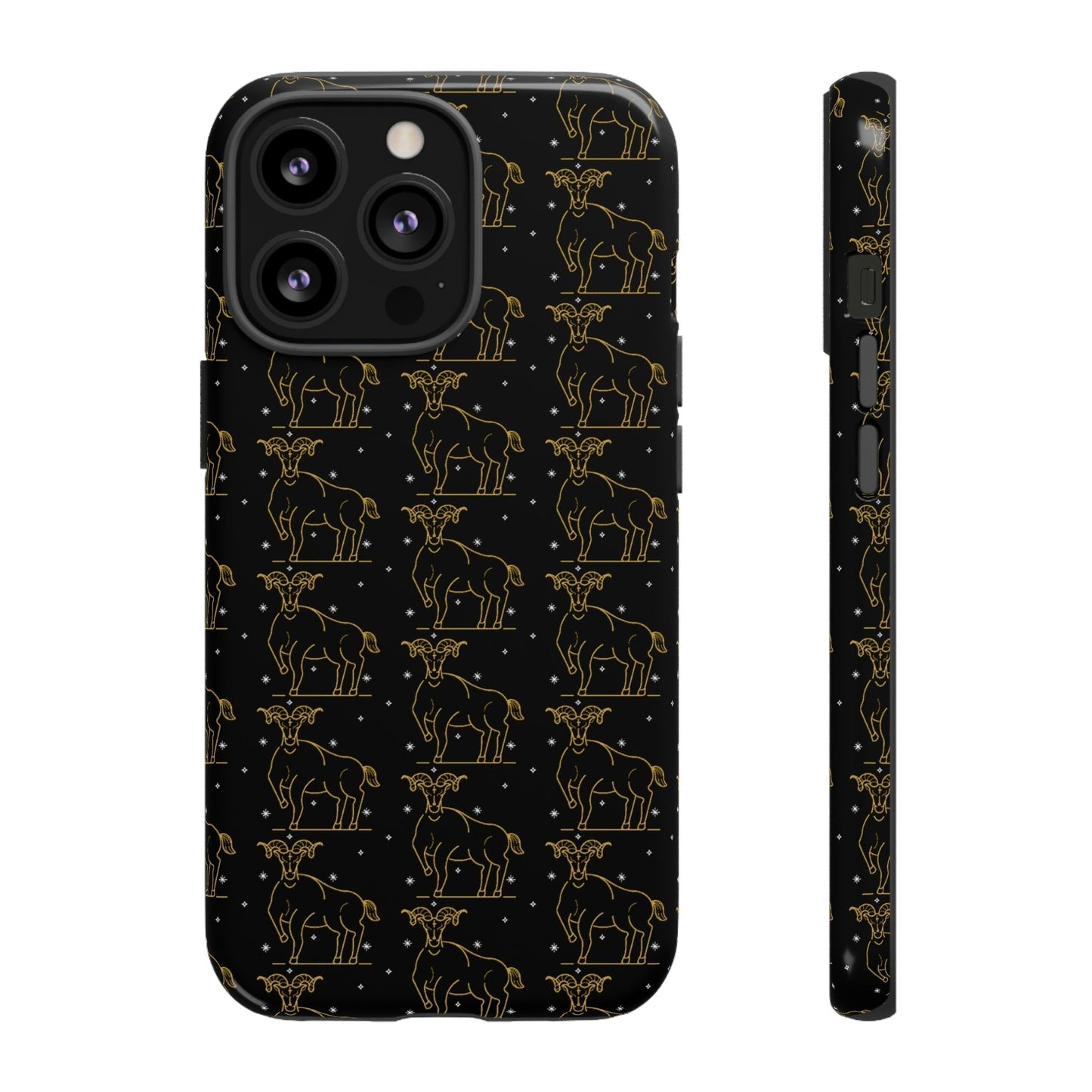 Phone Case-TAURUS PATTERN | Tough-iPhone 13 Pro-Glossy-PhoneCaseBoss-Phone-Best-Phone-Cases