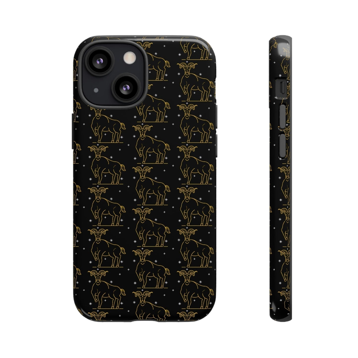 Phone Case-TAURUS PATTERN | Tough-iPhone 13 Mini-Glossy-PhoneCaseBoss-Phone-Best-Phone-Cases