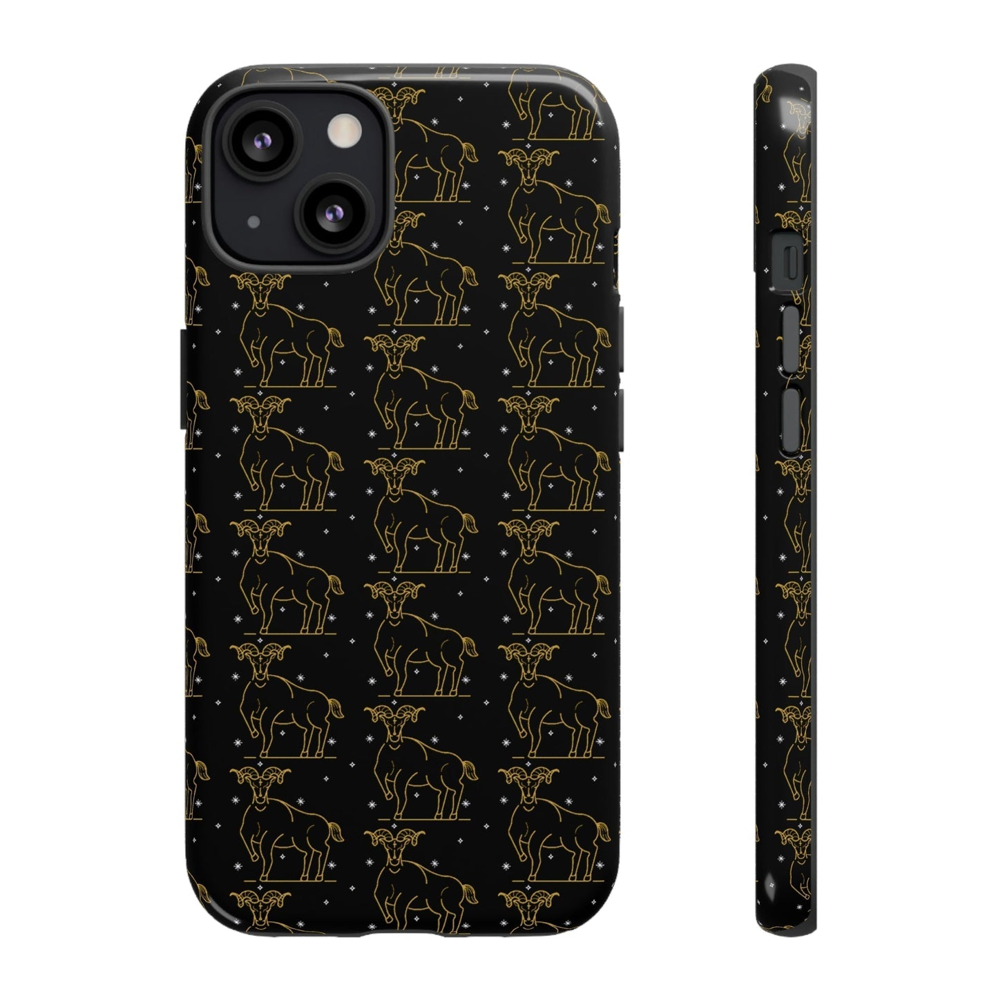 Phone Case-TAURUS PATTERN | Tough-iPhone 13-Glossy-PhoneCaseBoss-Phone-Best-Phone-Cases