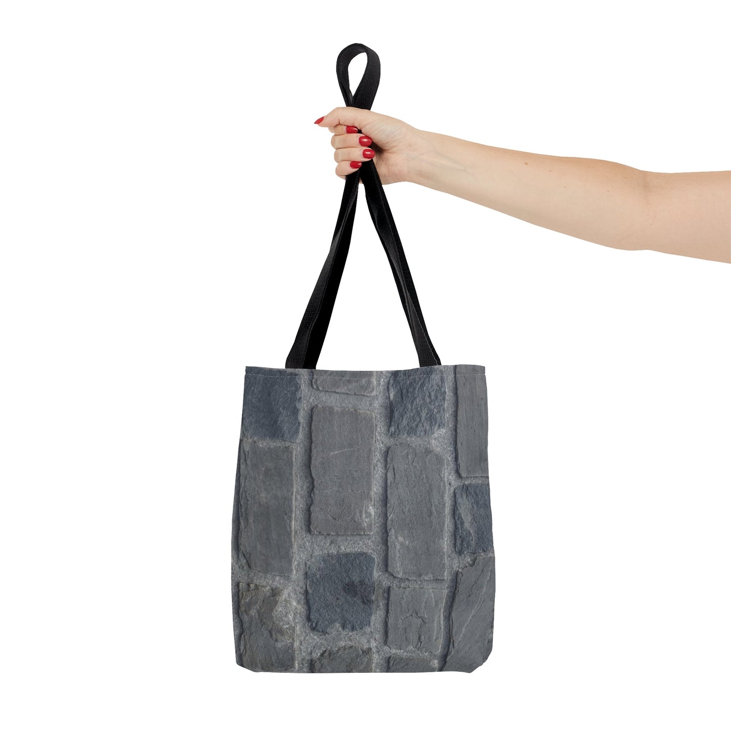 Tote Bag - "Grey Brick Wall"-Bags-Printify-Small-Accessories, All Over Print, Assembled in the USA, Assembled in USA, Bags, Made in the USA, Made in USA, Totes-PhoneCaseBoss.com