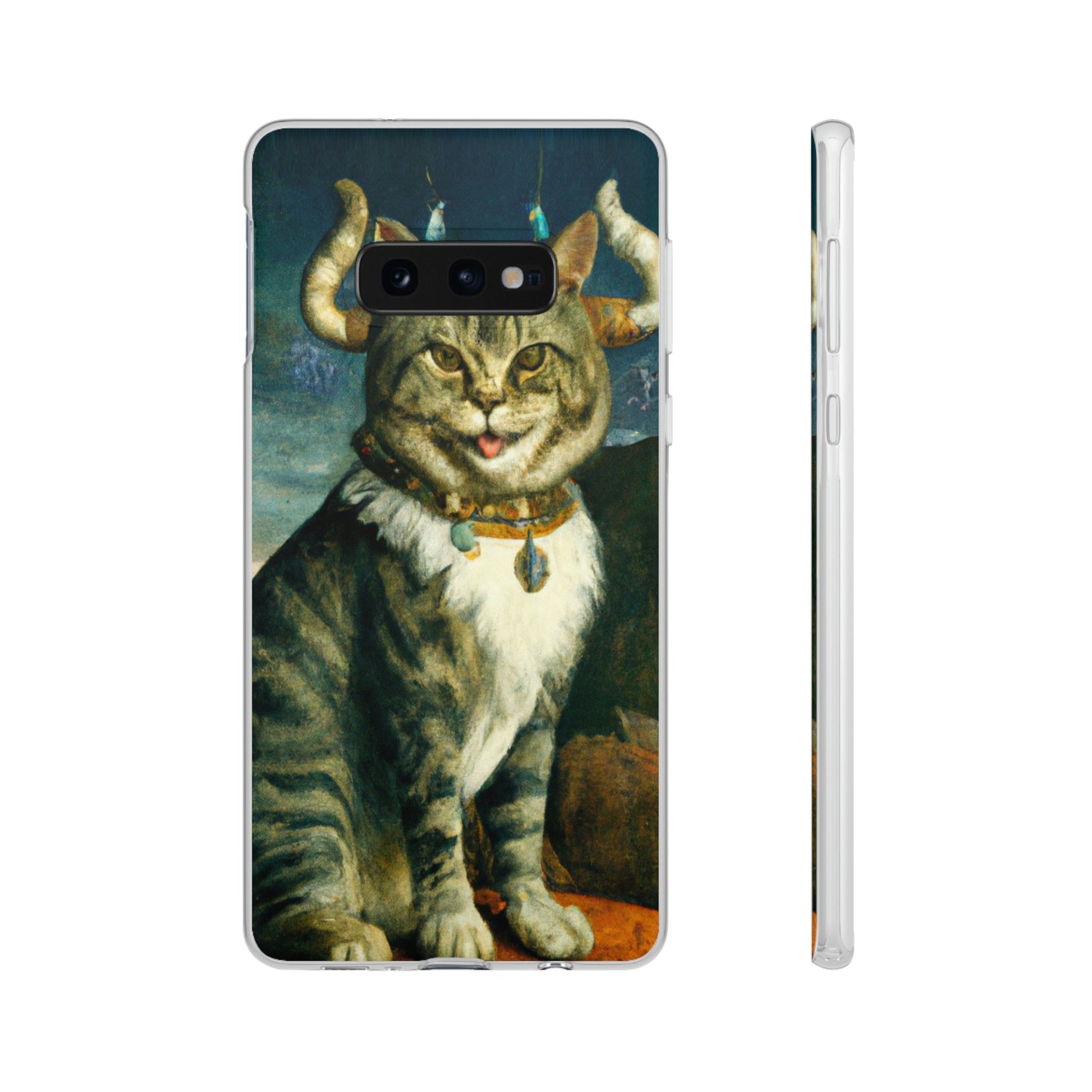 Phone Case-VICTORIAN MEOW | Flex-Samsung Galaxy S10E-PhoneCaseBoss-Phone-Best-Phone-Cases