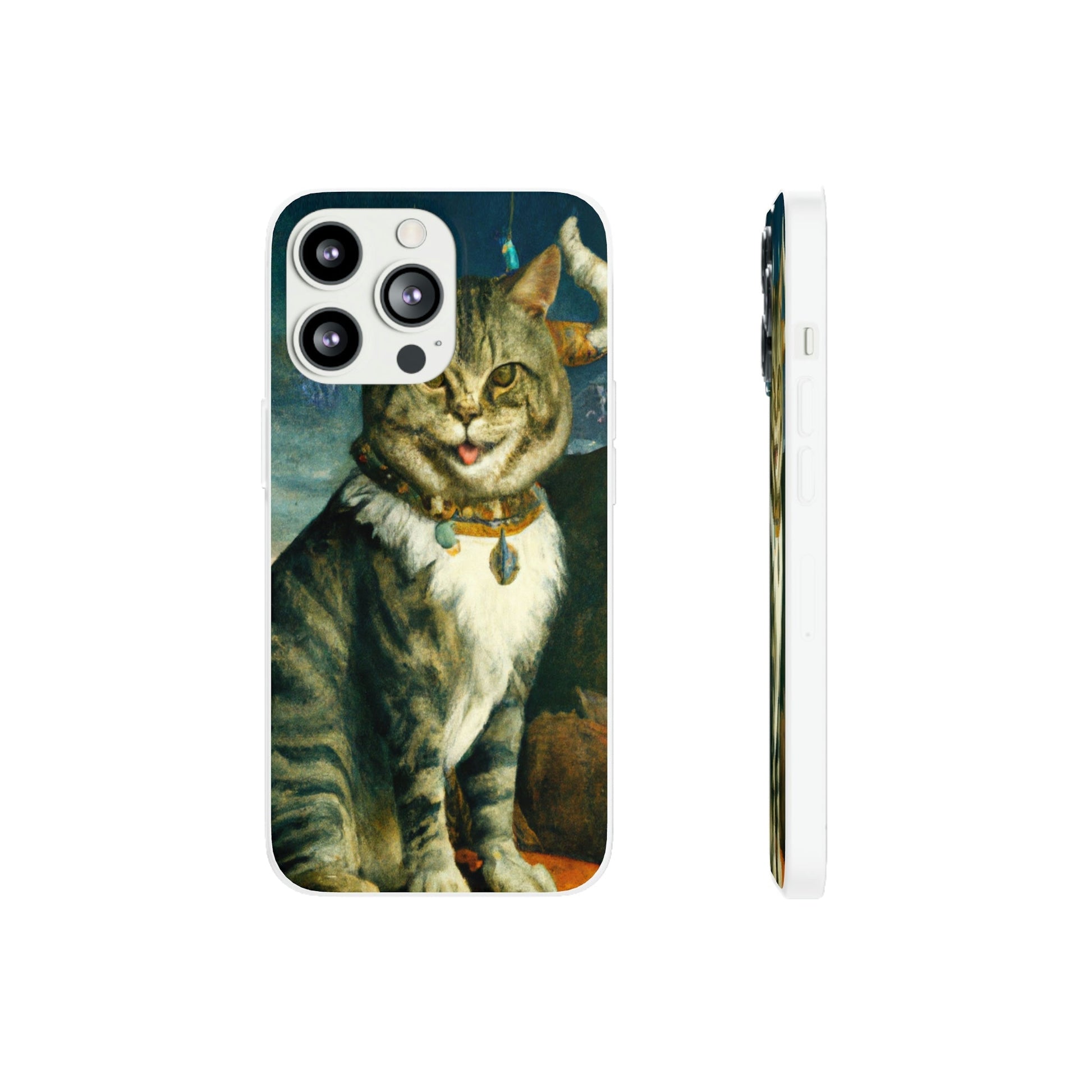 Phone Case-VICTORIAN MEOW | Flex-iPhone 13 Pro-PhoneCaseBoss-Phone-Best-Phone-Cases