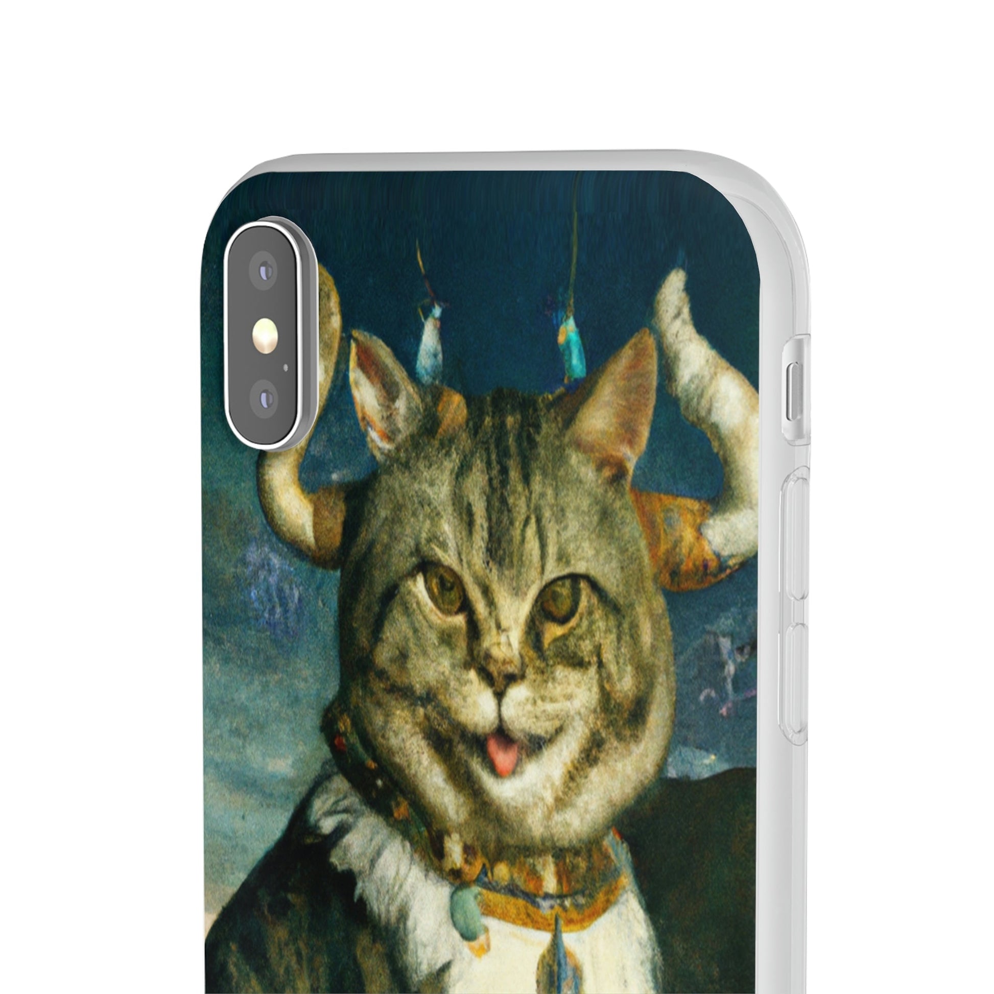 Phone Case-VICTORIAN MEOW | Flex-PhoneCaseBoss-Phone-Best-Phone-Cases