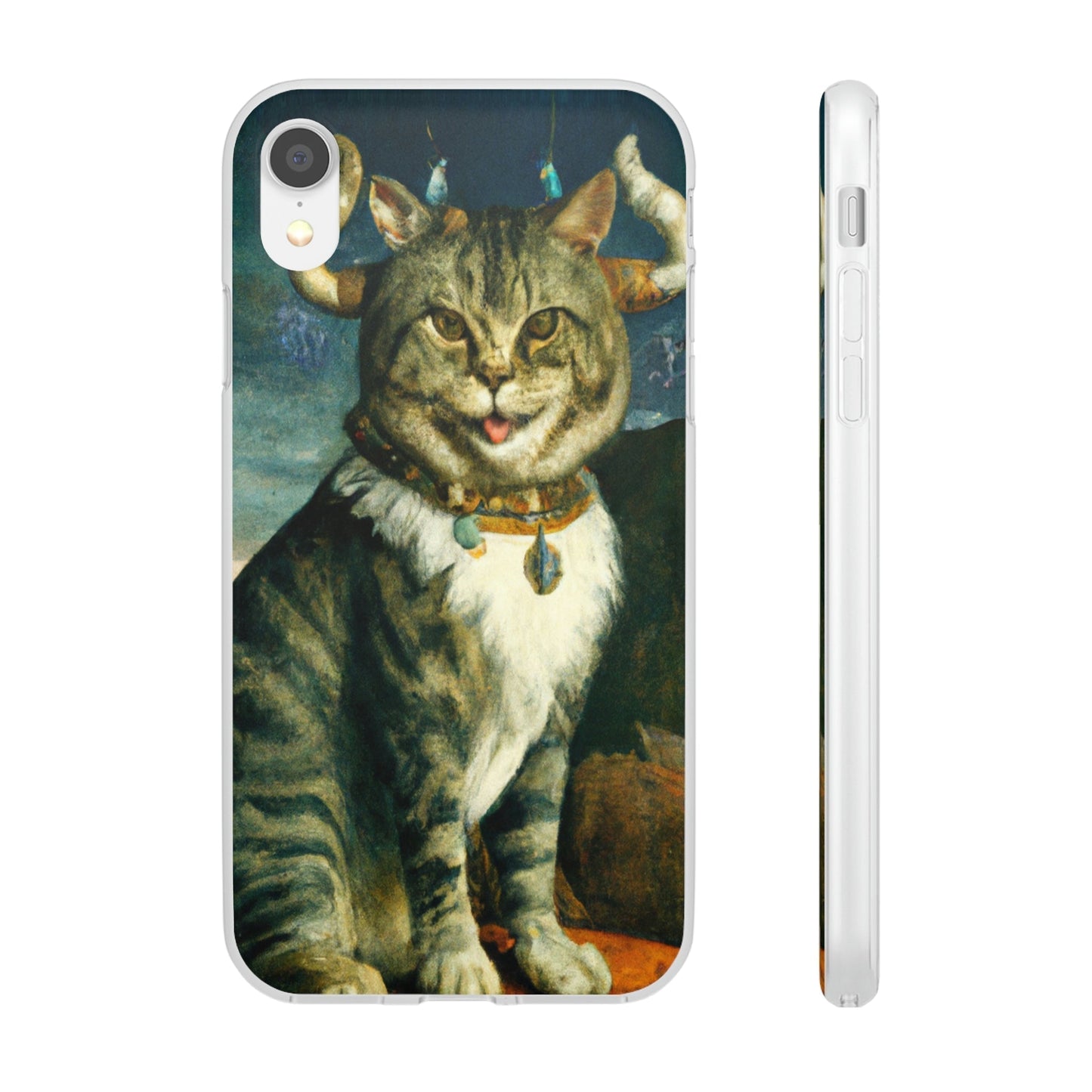 Phone Case-VICTORIAN MEOW | Flex-iPhone XR-PhoneCaseBoss-Phone-Best-Phone-Cases
