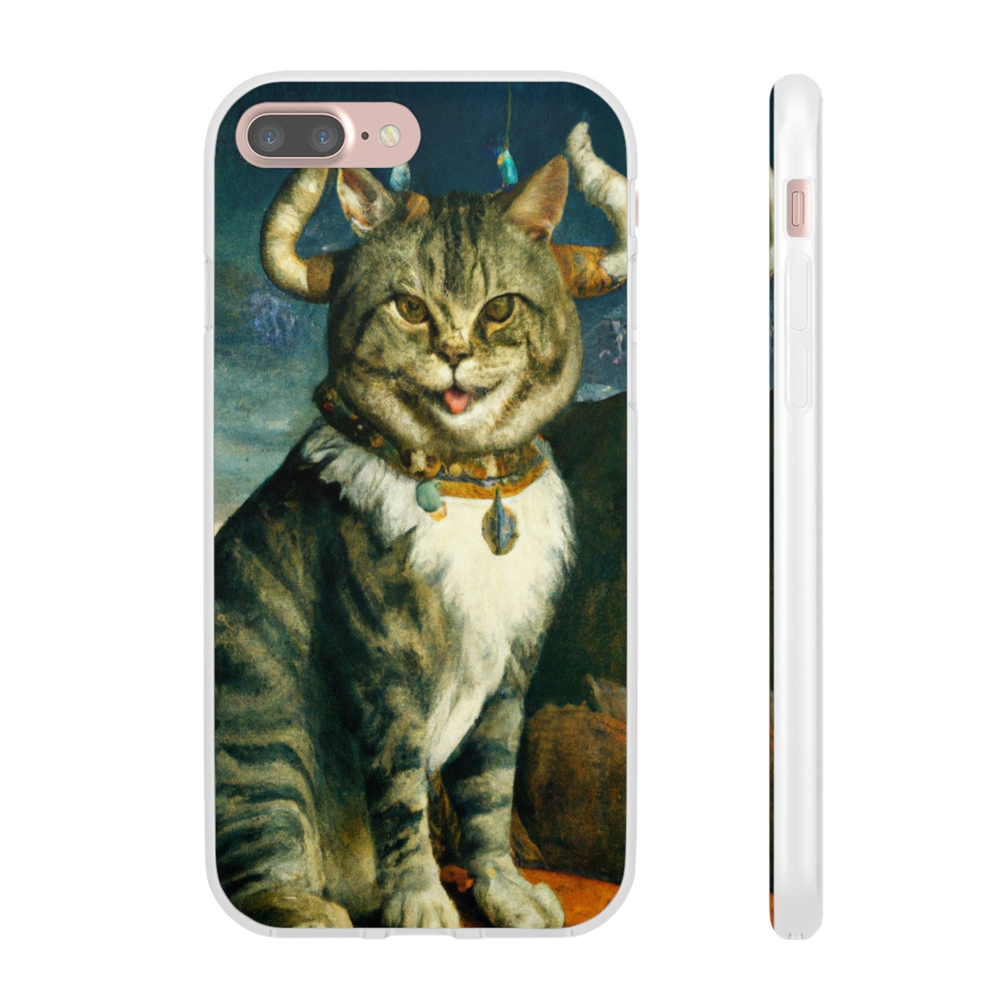 Phone Case-VICTORIAN MEOW | Flex-iPhone 7 Plus with gift packaging-PhoneCaseBoss-Phone-Best-Phone-Cases