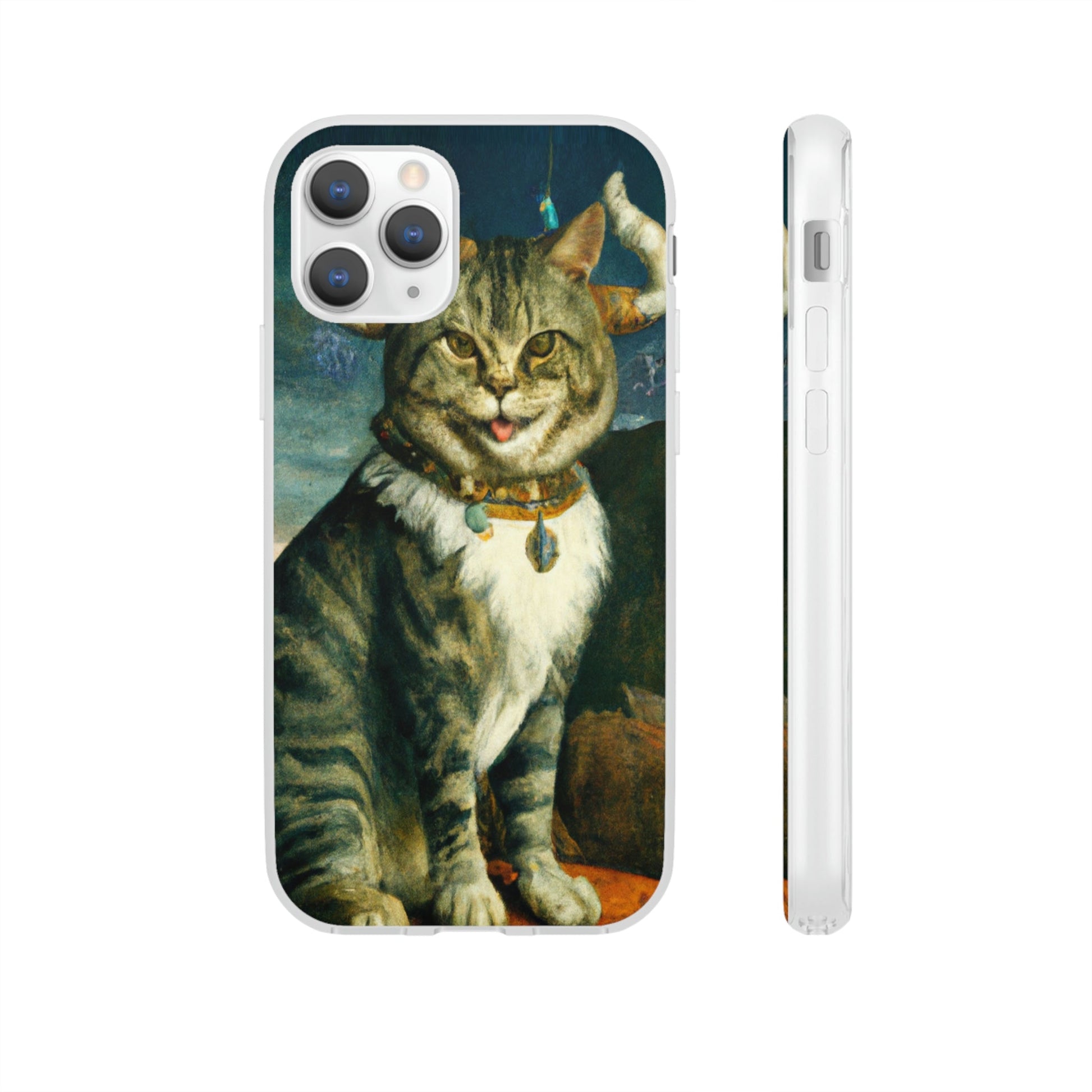 Phone Case-VICTORIAN MEOW | Flex-iPhone 11 Pro-PhoneCaseBoss-Phone-Best-Phone-Cases