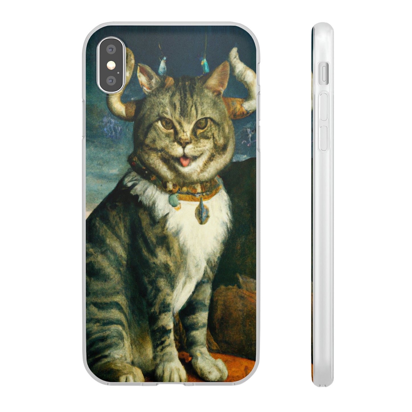 Phone Case-VICTORIAN MEOW | Flex-iPhone XS MAX-PhoneCaseBoss-Phone-Best-Phone-Cases