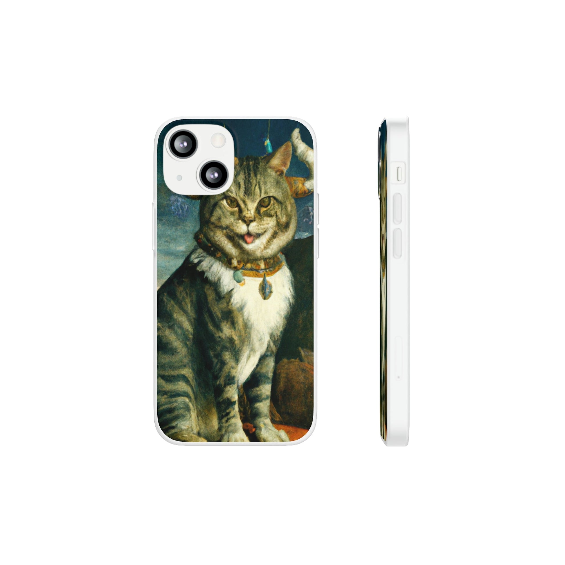 Phone Case-VICTORIAN MEOW | Flex-iPhone 13 Mini-PhoneCaseBoss-Phone-Best-Phone-Cases