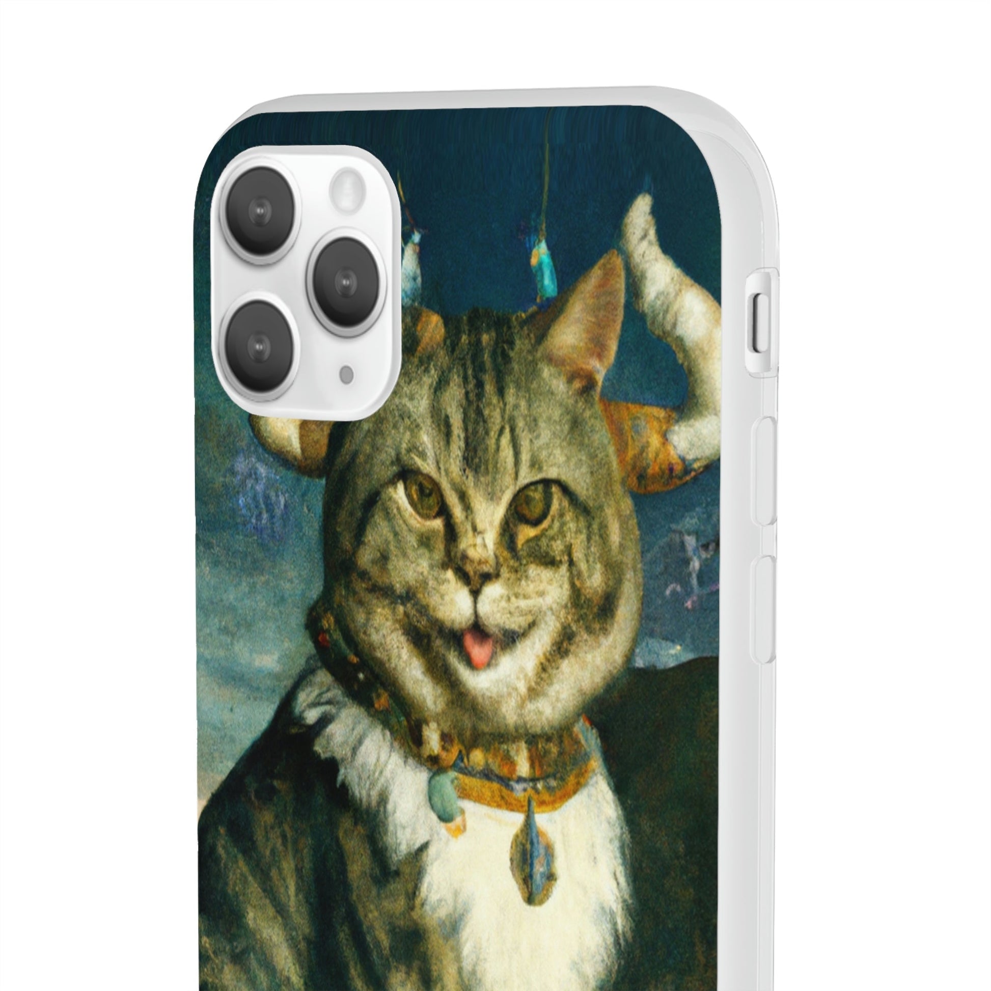 Phone Case-VICTORIAN MEOW | Flex-PhoneCaseBoss-Phone-Best-Phone-Cases
