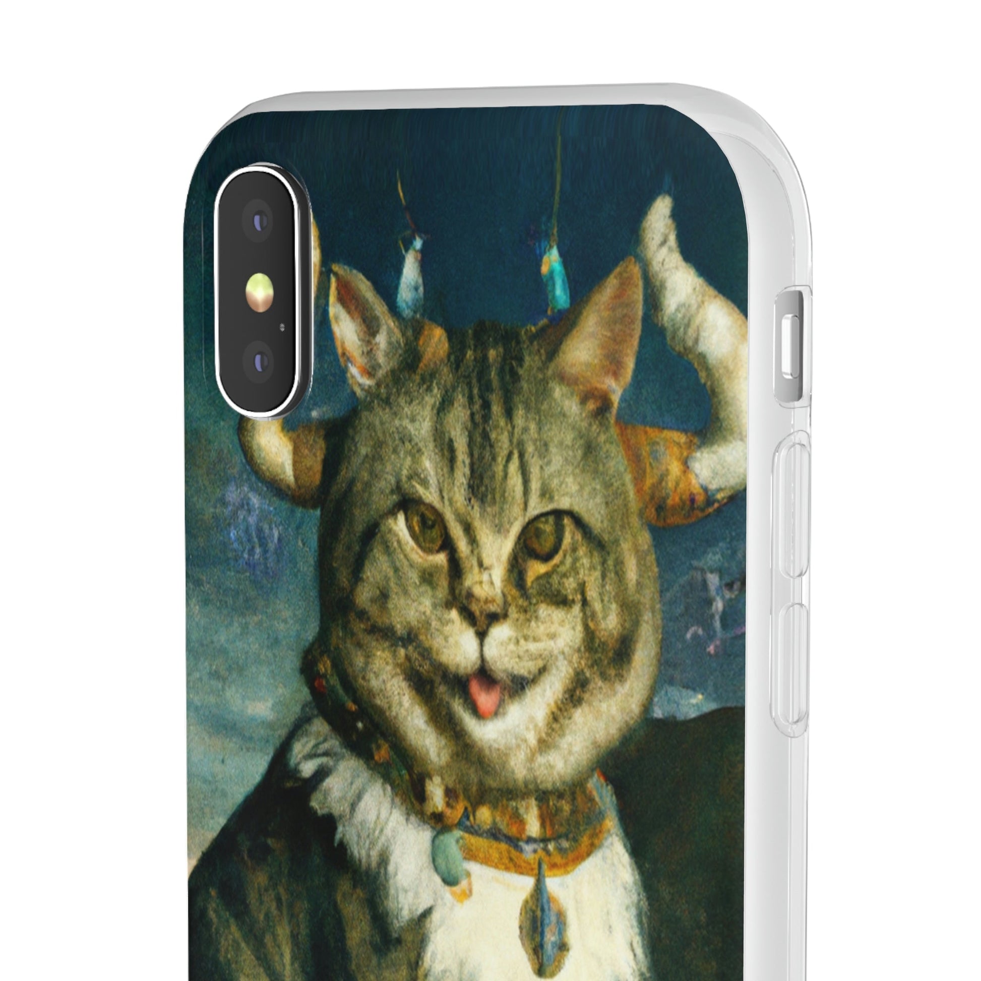 Phone Case-VICTORIAN MEOW | Flex-PhoneCaseBoss-Phone-Best-Phone-Cases