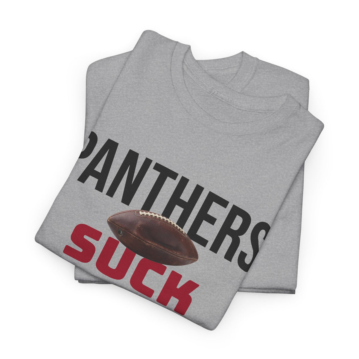 Panthers Suck Football T-Shirt in Atlanta Colors - 4 varieties