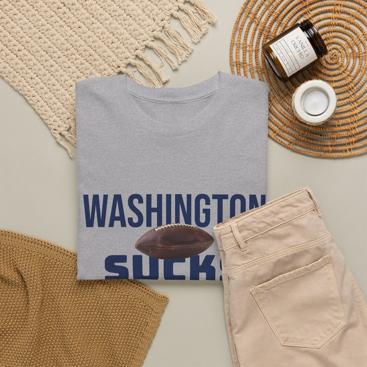 Washington Sucks Football T-Shirt in Dallas Colors - 3 Varieties