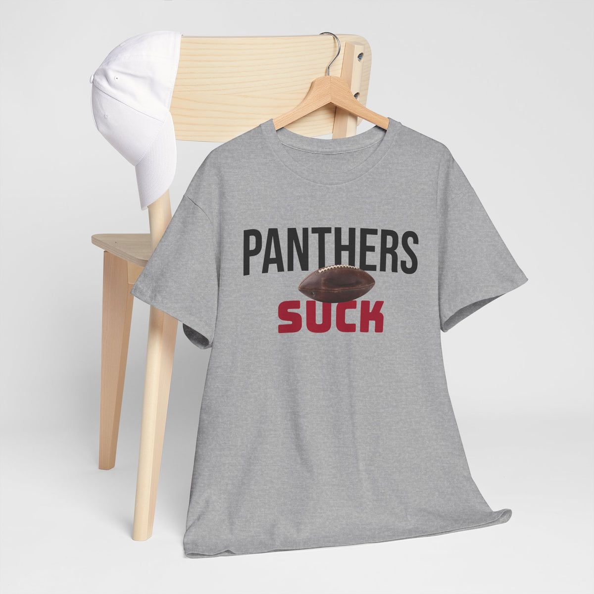 Panthers Suck Football T-Shirt in Atlanta Colors - 4 varieties
