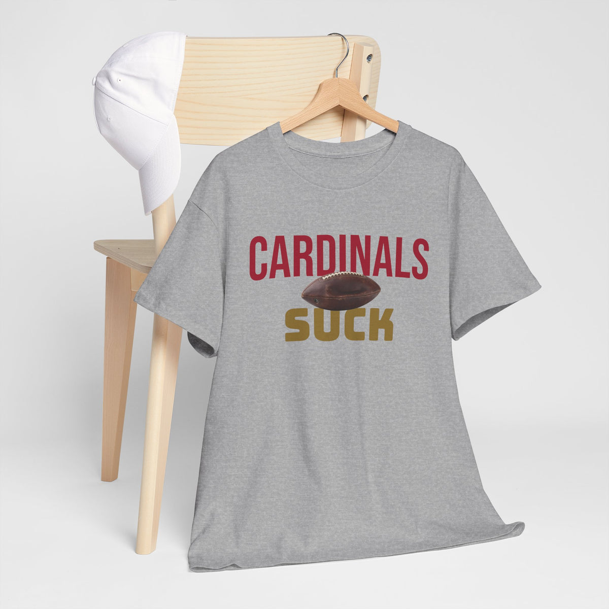Cardinals Suck Football T-Shirt in San Francisco Colors - 4 varieties