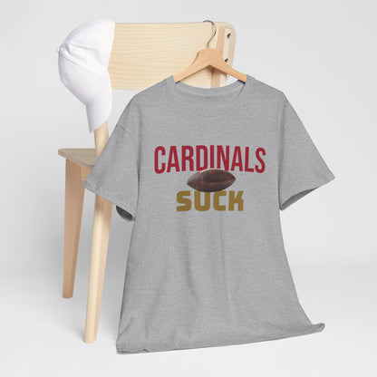 Cardinals Suck Football T-Shirt in San Francisco Colors - 4 varieties