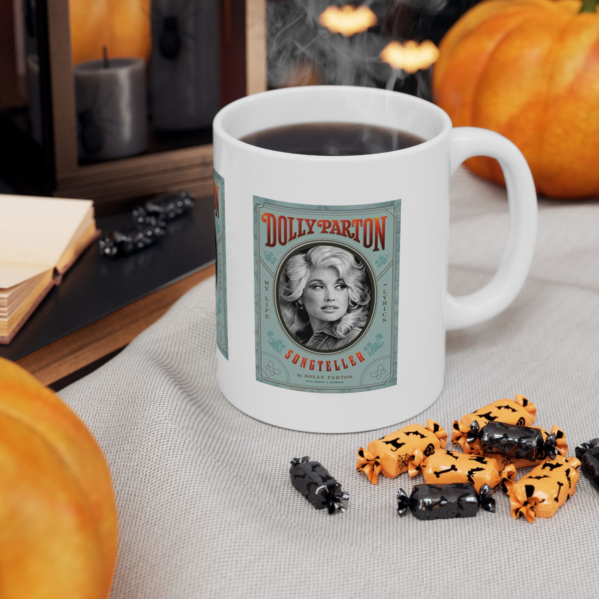 Vintage Dolly Portrait Mug | Retro Poster Coffee Mug
