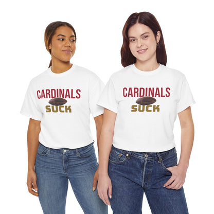 Cardinals Suck Football T-Shirt in San Francisco Colors - 4 varieties