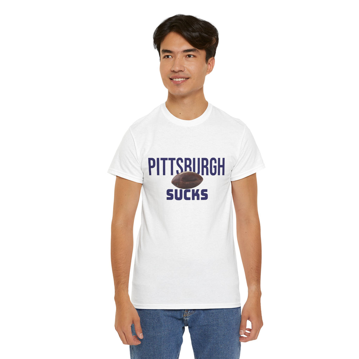 Pittsburgh Sucks T-Shirt in Baltimore Colors