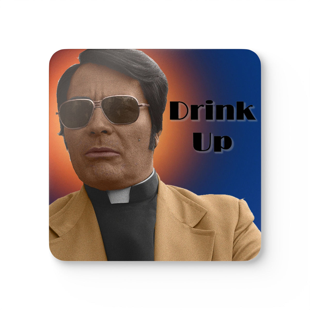 Drink Up Corkwood Coaster Set - Cult Leader "Juice" Coasters Funny Cult Leader Gifts