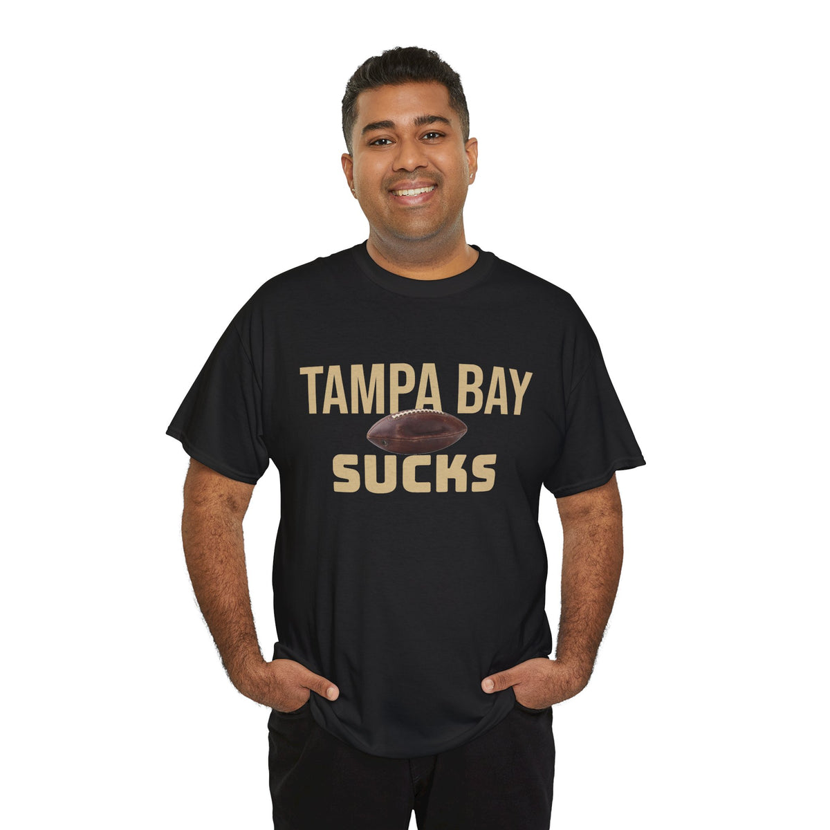 Tampa Bay Sucks Football T-Shirt in New Orleans Colors - 3 Varieties
