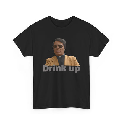Graphic Tee - 'Drink Up' Jim Jones Priest Photo T-Shirt