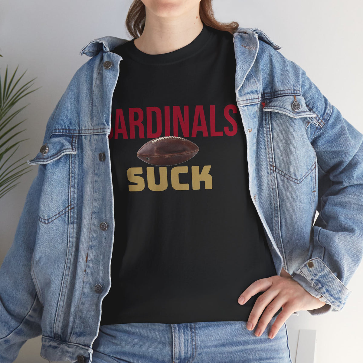 Cardinals Suck Football T-Shirt in San Francisco Colors - 4 varieties