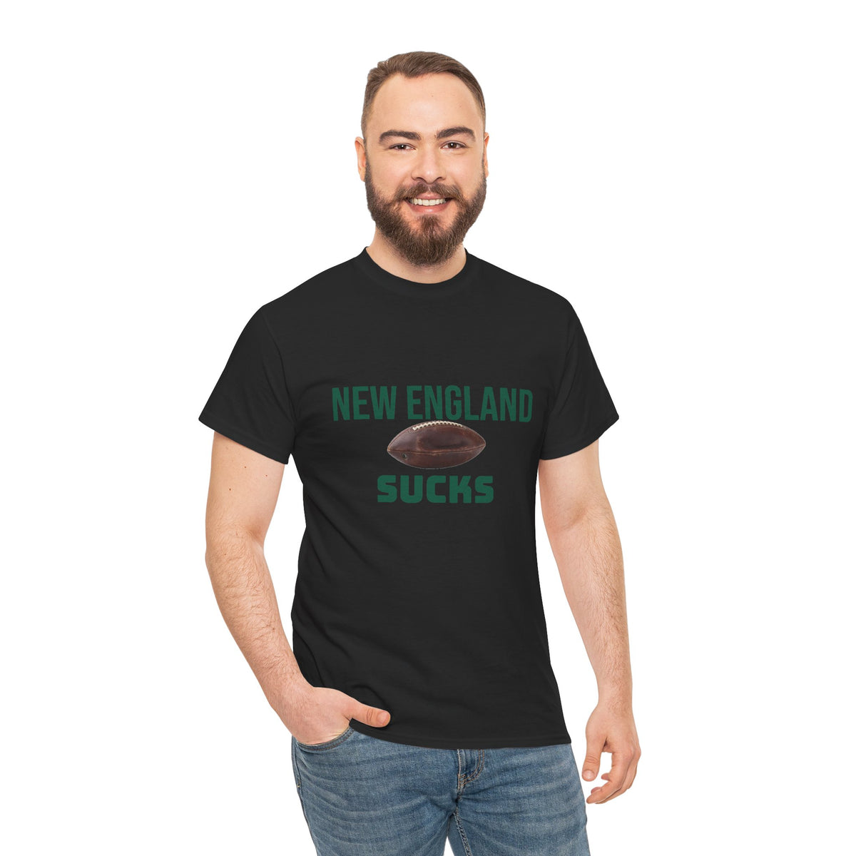 New England Sucks  T-Shirt in Jet Colors