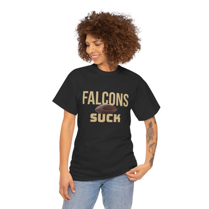 Falcons Suck Football T-Shirt in New Orleans Colors - 3 Varieties