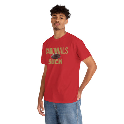 Cardinals Suck Football T-Shirt in San Francisco Colors - 4 varieties