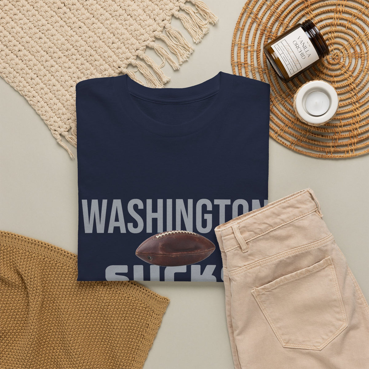 Washington Sucks Football T-Shirt in Dallas Colors - 3 Varieties