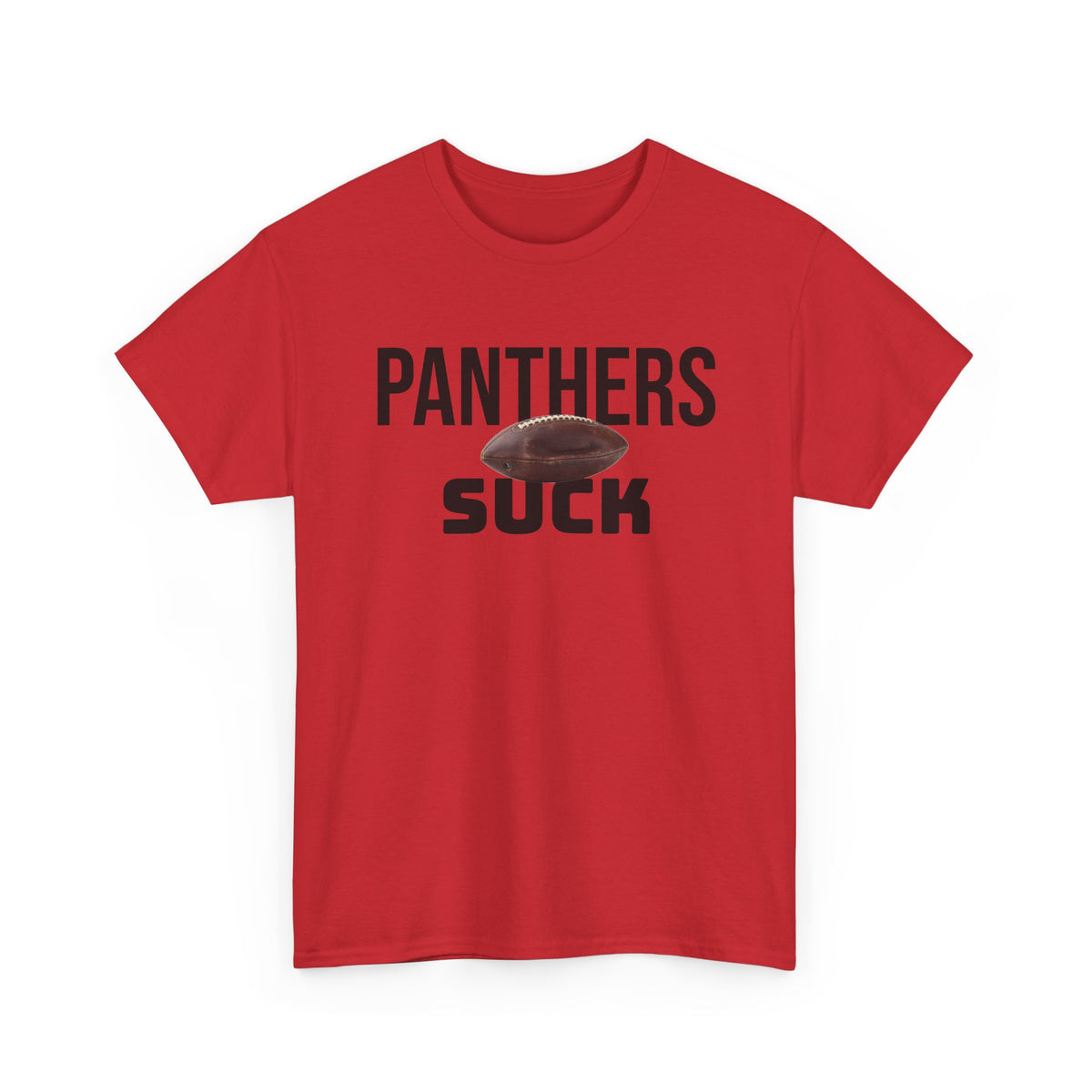 Panthers Suck Football T-Shirt in Atlanta Colors - 4 varieties