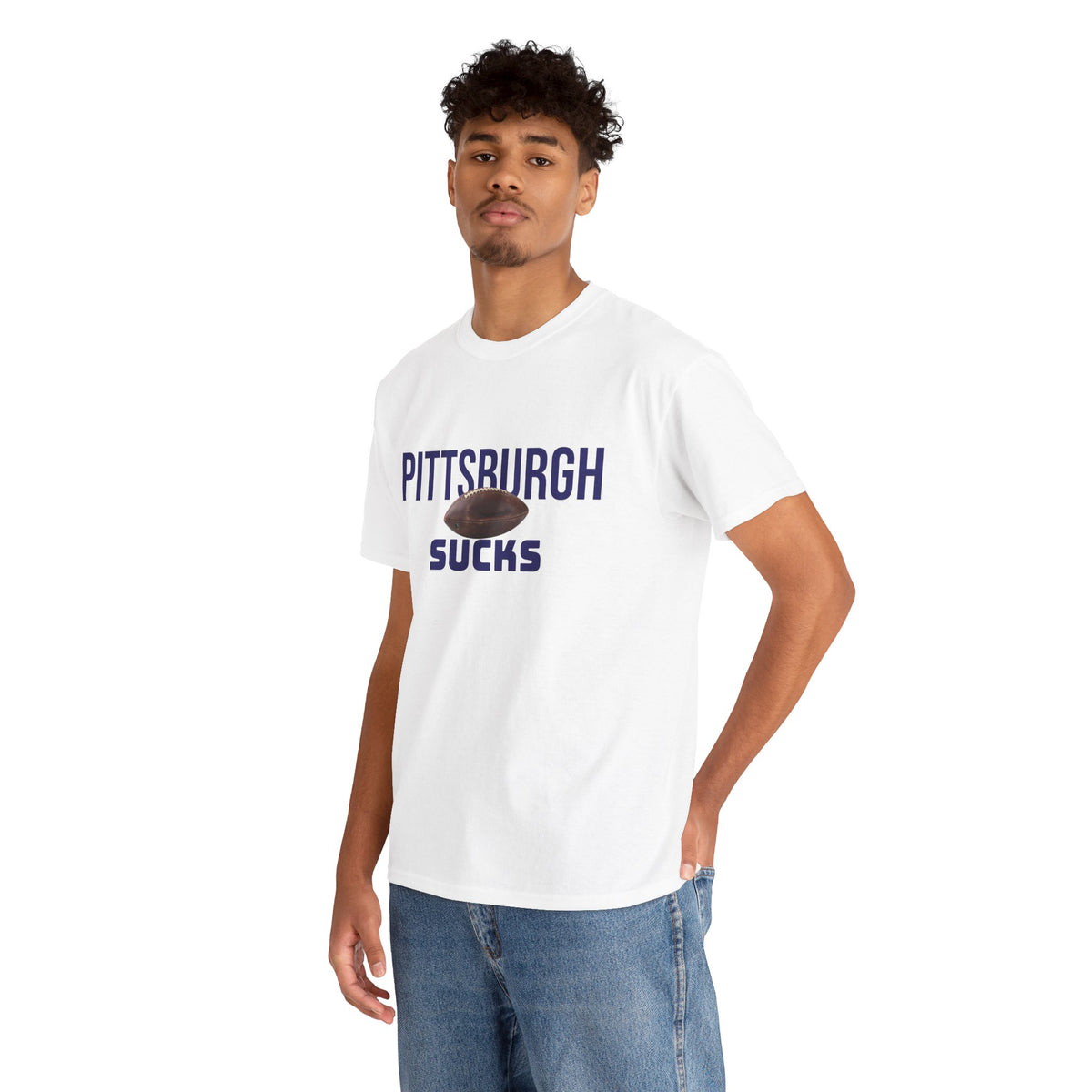 Pittsburgh Sucks T-Shirt in Baltimore Colors