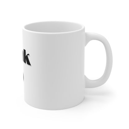 Drink Up Mug | Retro Jim Jones Priest Illustration, Funny Coffee Cup
