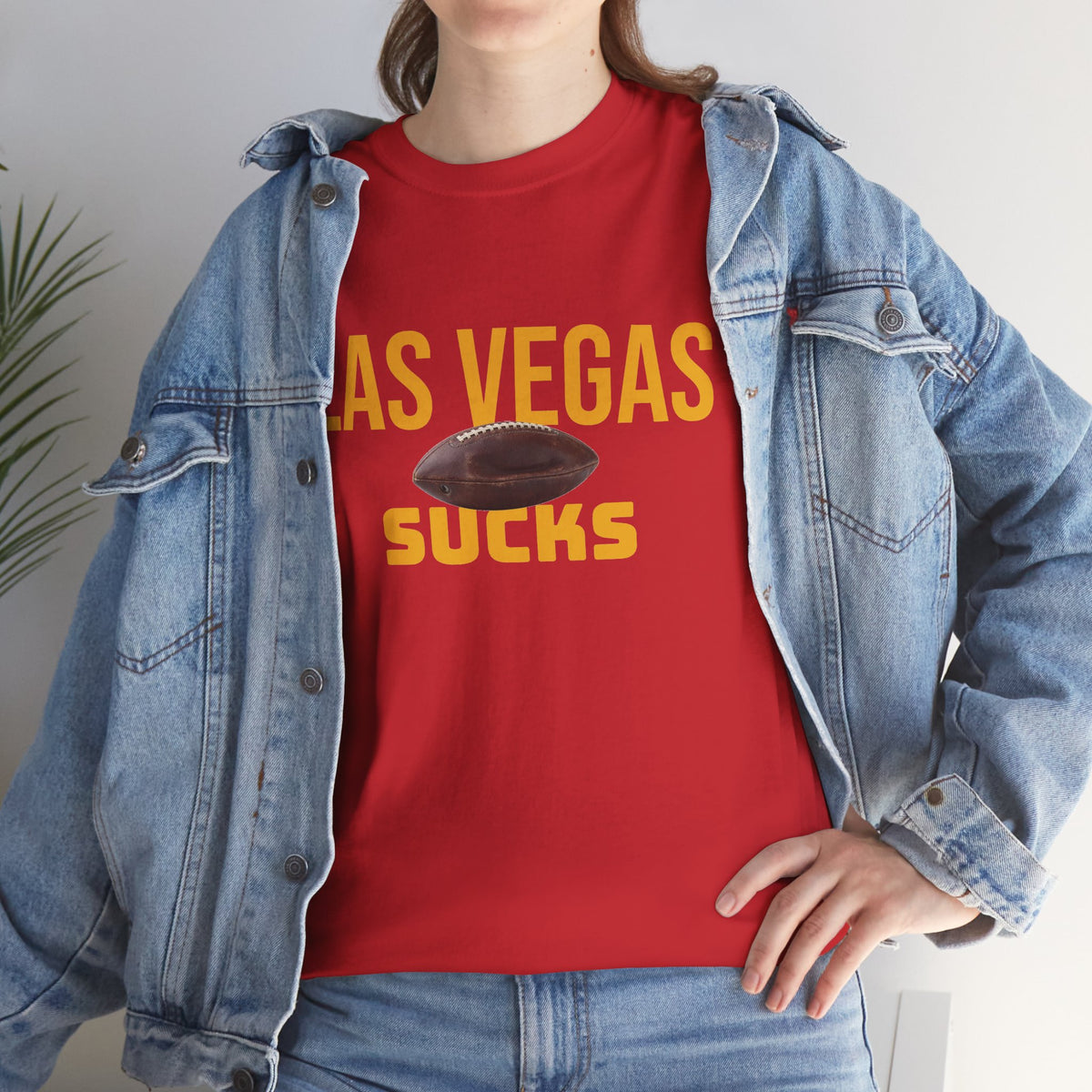 Las Vegas Sucks Football T-Shirt in Chief Colors - 2 varieties