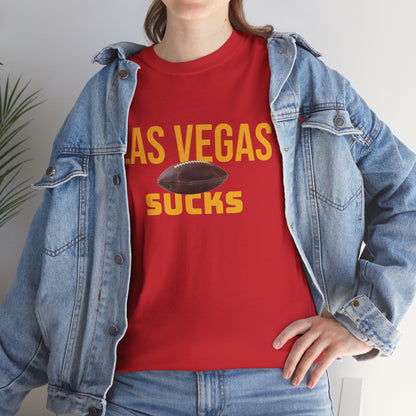 Las Vegas Sucks Football T-Shirt in Chief Colors - 2 varieties