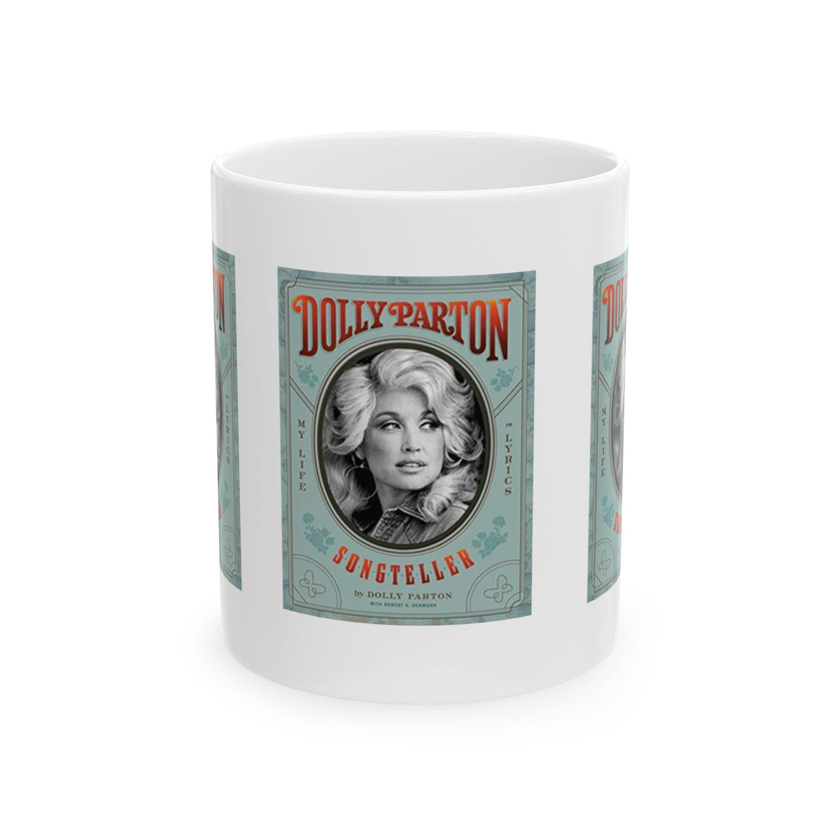 Vintage Dolly Portrait Mug | Retro Poster Coffee Mug