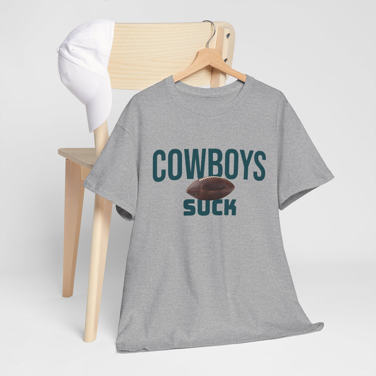 Cowboys Suck Football T-Shirt in Philly Colors