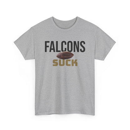 Falcons Suck Football T-Shirt in New Orleans Colors - 3 Varieties