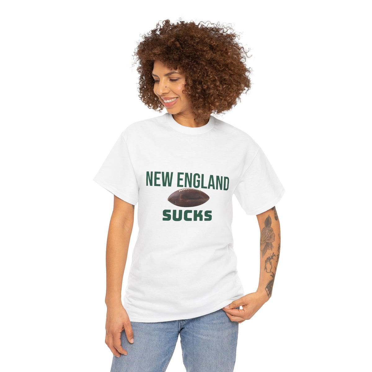New England Sucks  T-Shirt in Jet Colors