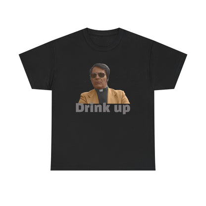 Graphic Tee - 'Drink Up' Jim Jones Priest Photo T-Shirt